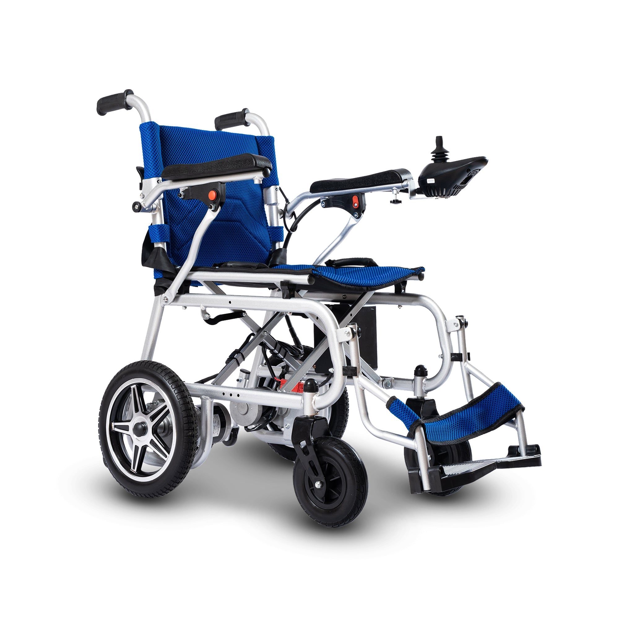 ARTEMIS PRO (Blue)-Lightweight Foldable Electric Wheelchair 500W - 12 miles