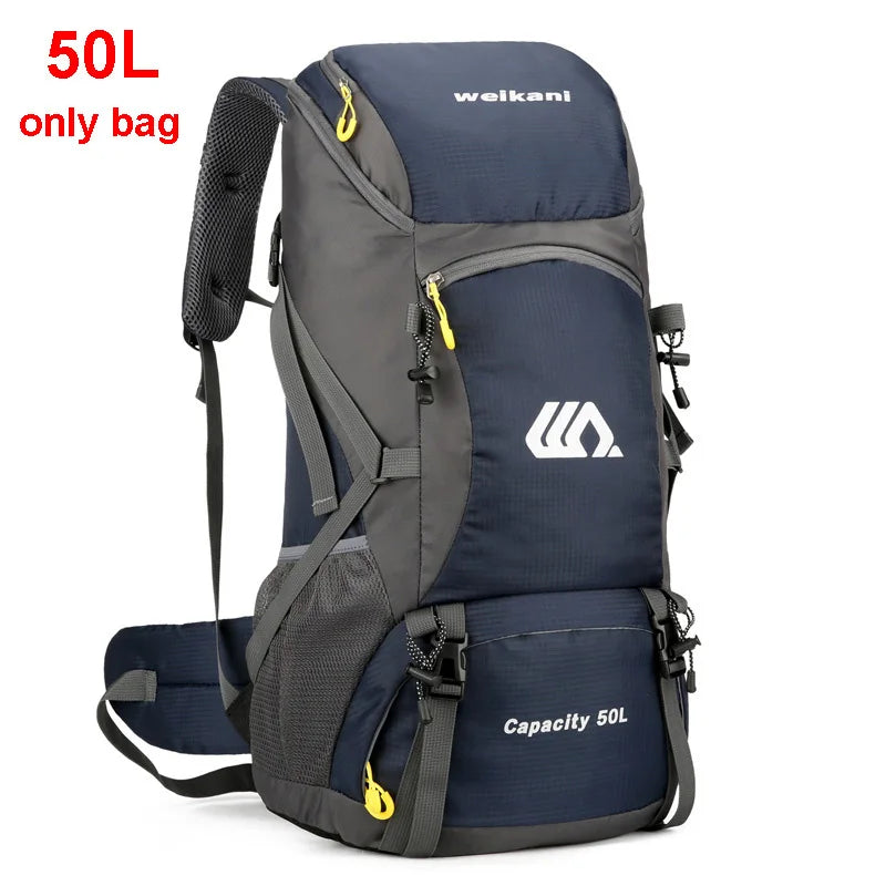 50L Waterproof Hiking Backpack for Men & Women Travel Camping Climbing Rucksack