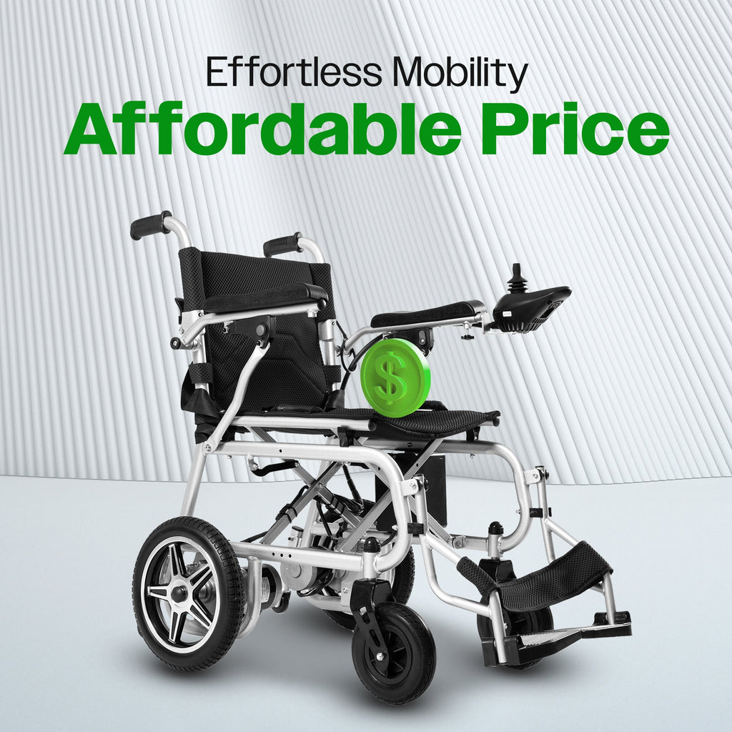 ARTEMIS PRO (Black)-Lightweight Foldable Electric Wheelchair 500W-12 miles